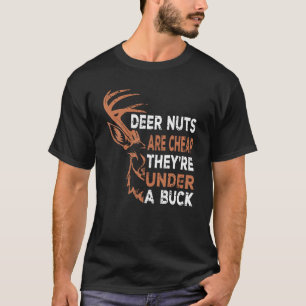 Hertennoten zijn goedkoop ze zijn onder een bok gr t-shirt