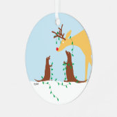Hertenornament Metalen Ornament (Voorkant links)