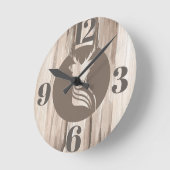 Hertenpaden wandklok, 20,3 cm rond acryl ronde klok (Hoek)