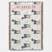 Hertenpatroon, Baby Herten, Boho, Bloemen, Jouw na Deken (Voorkant Verticaal)