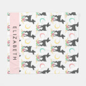 Hertenpatroon, Baby Herten, Boho, Bloemen, Jouw na Fleece Deken (Voorkant (Horizontaal))