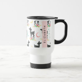 Hertenpatroon, Baby Herten, Boho, Bloemen, Jouw na Reisbeker