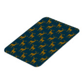 Hertenpatroon bruin en blauw magneet (Linkerzijde)