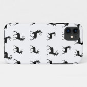 Hertenpatroon in zwart en wit Case-Mate iPhone case (Achterkant (horizontaal))