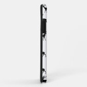 Hertenpatroon in zwart en wit Case-Mate iPhone case (Achterkant/rechts)