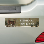 hertenpauze bumpersticker (Op auto)