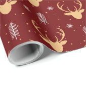 Hertenprint inpakpapier voor feestdagen (Rol Hoek)