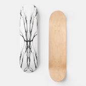 Hertenschedel Stam Tattoo Ontwerp Digitale Spiegel Persoonlijk Skateboard (Voorkant)