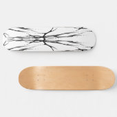 Hertenschedel Stam Tattoo Ontwerp Digitale Spiegel Persoonlijk Skateboard (Horizontaal)