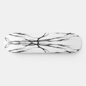 Hertenschedel Stam Tattoo Ontwerp Digitale Spiegel Persoonlijk Skateboard (Horizontaal)