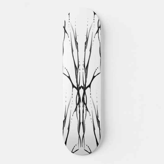 Hertenschedel Stam Tattoo Ontwerp Digitale Spiegel Persoonlijk Skateboard (Voorkant)