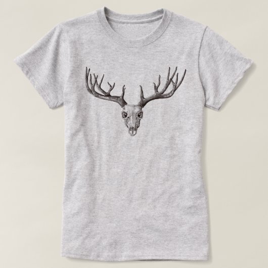 Hertenschedel T-shirt (Design voorkant)