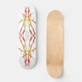 Hertenschedel Tribal Tattoo - rood Skateboard (Voorkant)