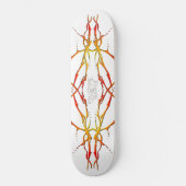Hertenschedel Tribal Tattoo - rood Skateboard (Voorkant)