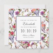 Hertenschedels, bloemen en dromenvangers - Bruidsm Kaart (Voorkant)