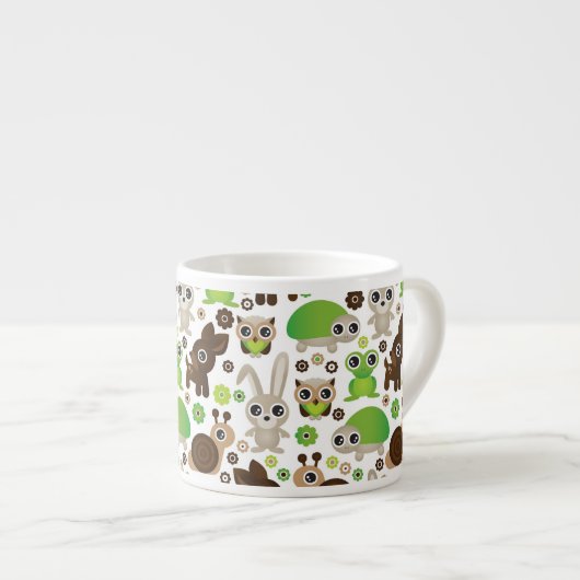 hertenschildpad espresso kop (Voorkant rechts)
