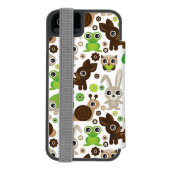 hertenschildpad incipio iPhone portemonnee hoesje (Agenda Achterkant)