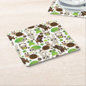 hertenschildpad kartonnen onderzetters (Schuin)