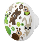 hertenschildpad keramische knop (Rechts)