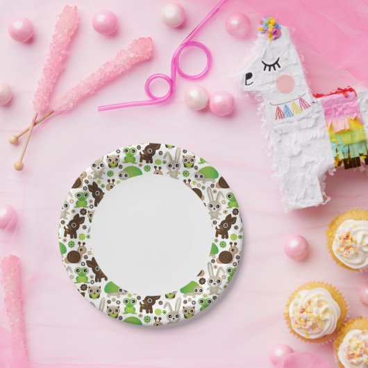 hertenschildpad papieren bordje (Feest)