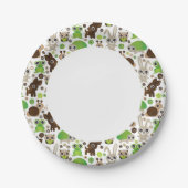 hertenschildpad papieren bordje (Voorkant)