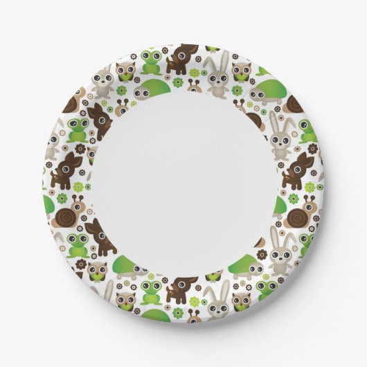 hertenschildpad papieren bordje (Voorkant)