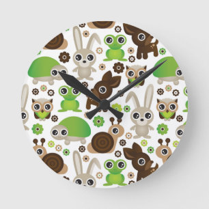 hertenschildpad ronde klok