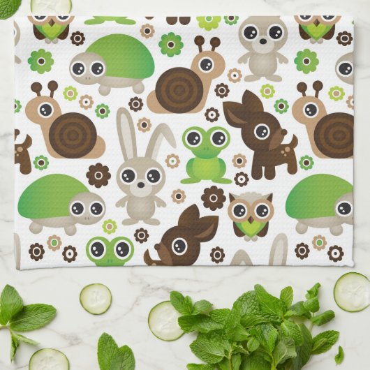 hertenschildpad theedoek (Gevouwen)