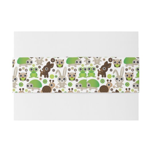 hertenschildpad uitnodigingen wikkel (Achterkant Voorbeeld)