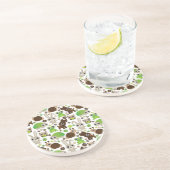 hertenschildpad zandsteen onderzetter (Zijkant)