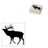 hertensilhouet kunststempel rubberstempel (Gestempeld)