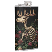 Hertenskelet mystieke gotische bloem heupfles (Rechts)