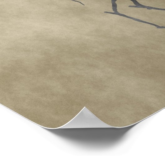 hertenskelet poster (Hoek)