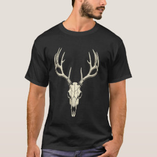 Hertenskelet T-shirt Boogjager Vader Jagen Fan Vin