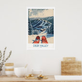 Hertenvallei-wandkunst 1 poster (Keuken)