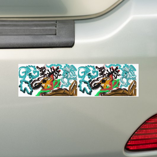 Hertenwinter Bumpersticker (Op auto)