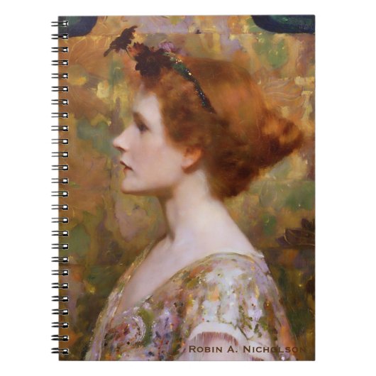 Herter Woman with Red Hair Personalized Notitieboek (Voorkant)