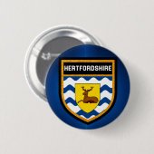Hertfordshire Flag Ronde Button 5,7 Cm (Voorkant /achterkant)