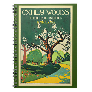Hertfordshire, Oxley Bossen, Verenigd Koninkrijk Notitieboek