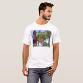 Hertog beeld in Waikiki op Waikiki Beach Honolulu T-shirt (Voorkant volledig)