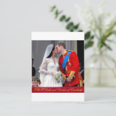 Hertog en hertogin van Cambridge Royal Wedding Briefkaart (Staand voorkant)