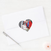 Hertog en hertogin van Cambridge Royal Wedding Hart Sticker (Envelop)