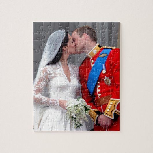 Hertog en hertogin van Cambridge Royal Wedding Legpuzzel (Verticaal)
