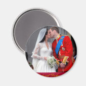 Hertog en hertogin van Cambridge Royal Wedding Magneet (Voorkant / Achterkant)