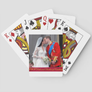 Hertog en hertogin van Cambridge Royal Wedding Pokerkaarten