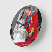 Hertog en hertogin van Cambridge Royal Wedding Ronde Klok (Hoek)