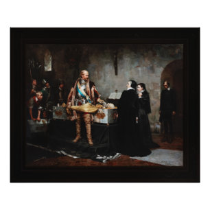 Hertog Karl Isolting the Corpse of Klaus Fleming Foto Afdruk