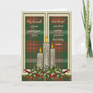Hertog van de Rothesay Hunting Tartan Kerstmis Feestdagen Kaart