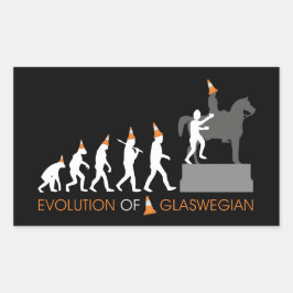 Hertog van het Pet van de Glasgow van Wellington Rechthoekige Sticker