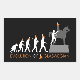 Hertog van het Pet van de Glasgow van Wellington Rechthoekige Sticker
